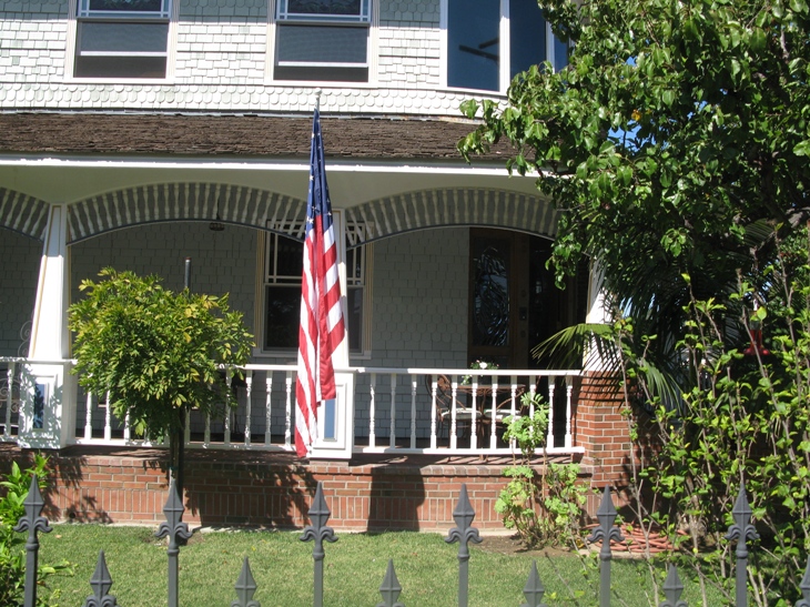 Wrap Around Porch on East Side Costa Mesa Home