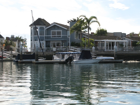 Balboa Island Homes from water