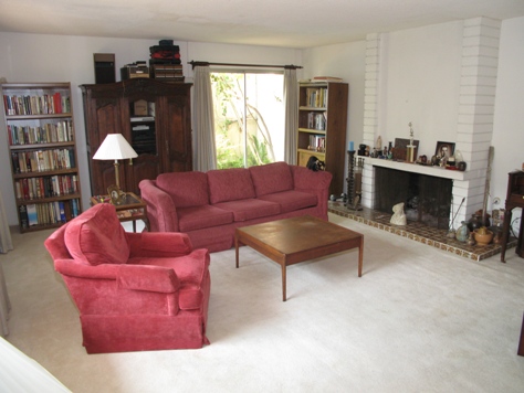 Great Room with Fireplace in Newport Shores