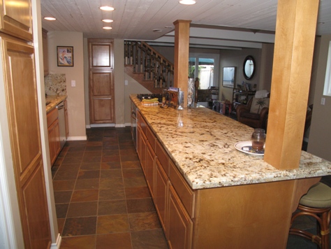 Kitchen with large center island