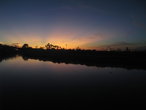 newport shores sunset