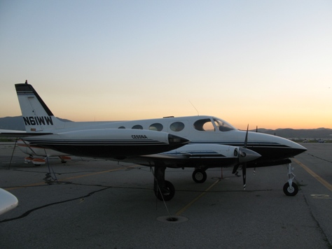 Chino Airport - Twin Cessna 340