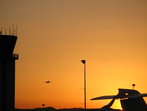 Plane at Chino airport
