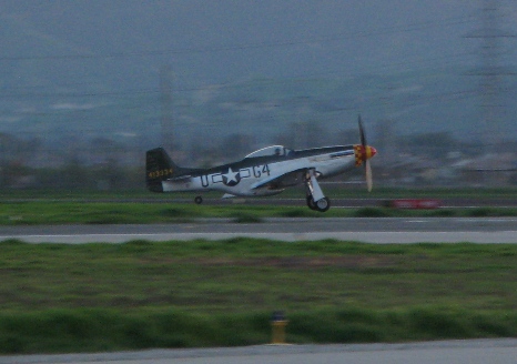 Plane at rotation at Chino Airport