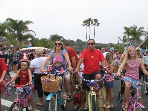 Newport Shores fourth of July parade