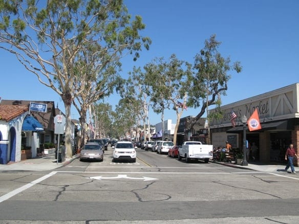 Marine Avenue on Balboa Island
