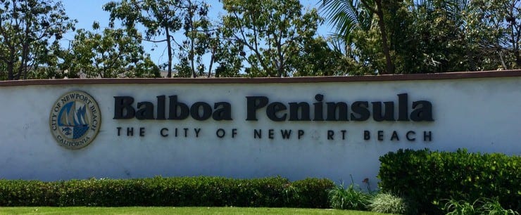 Balboa Peninsula in Newport Beach