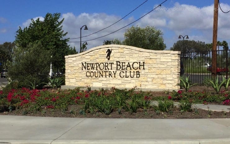 Newport Beach country club golf course