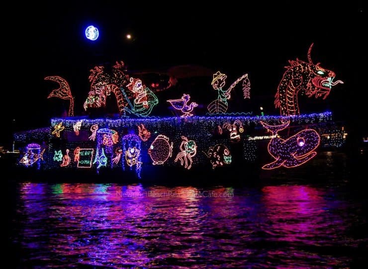 Newport Beach Christmas boat parade