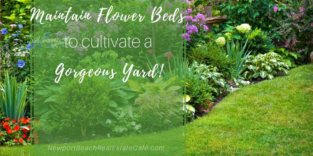 Maintain flower beds to cultivate a gorgeous yard