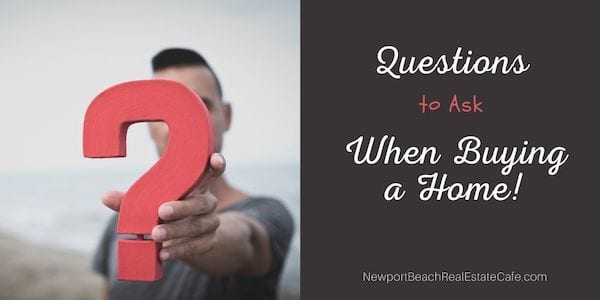 Questions when buying a home
