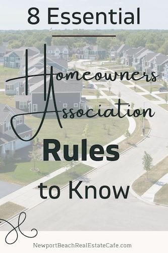 homeowners association rules