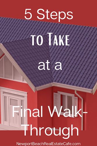 final walk-through