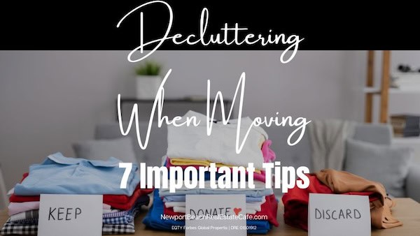 declutter when moving