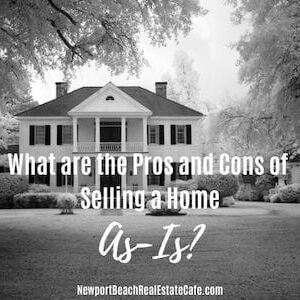 Pros and Cons of Selling as is