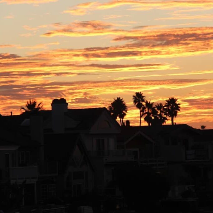 newport shores sunset october 2011