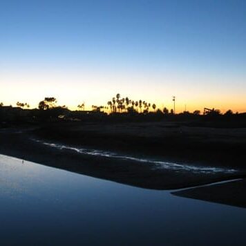 newport shores sunset